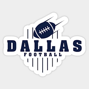 Dallas Football Team Color Sticker